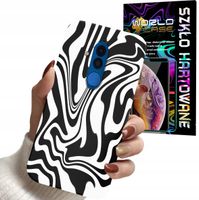 ETUI CASE DO HUAWEI MATE 20 LITE - ABSTRAKCJA ZEBRA WZORY DLA KOBIET +SZKŁO