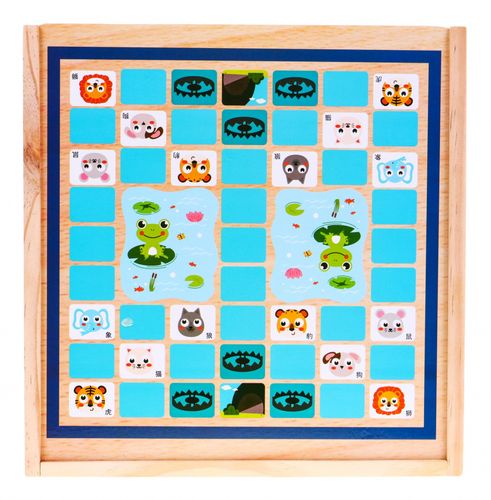 Drewniany Zestaw Gier Planszowych 6W1 Dla Dzieci Trylma Węże I Drabiny na Arena.pl