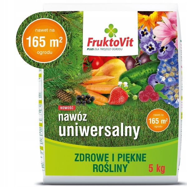 FruktoVit Plus Nawóz uniwersalny granulowany ogrodniczy 5kg ZDROWE ROŚLINY zdjęcie 9