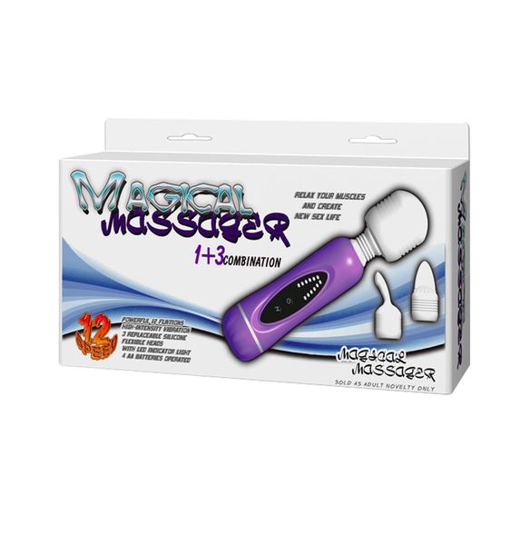 BAILE-  MAGICAL MASSAGER, 1+3 combination, 12 vibration functions zdjęcie 10