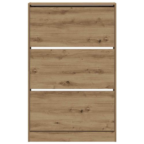 Szafka na buty z przechowywaniem dąb artisan 80 x 21 x 125.5 cm na Arena.pl