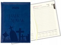 GRAWEROWANY KALENDARZ DZIENNY KSIAŻKOWY A5 2026 z nazwiskiem