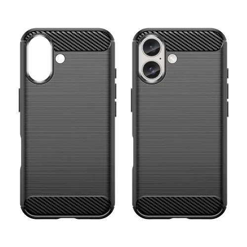 etui silikonowe carbon case do iphone 16 plus - czarne na Arena.pl