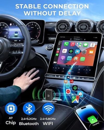 2w1 Adapter samochodowy mini CarPlay Wireless iPhone iOS 10+ Plug and Play na Arena.pl