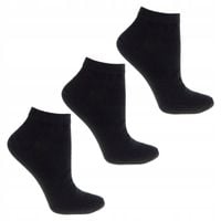 Skarpetki Damskie Klasyczne Bawełniane Czarne Stopki MORAJ 3-PARY 38-41