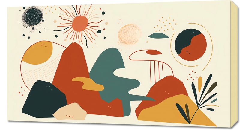 Obraz 90x50cm Kosmos Barw zdjęcie 1