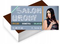 Wizytówki firmowe Foliowane 1000szt SALON URODY dużo wzorów projekt w cenie