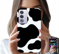 ETUI DO OPPO A80 5G - CZARNO - BIAŁE ŁATY KROWA, MODNE WZORY