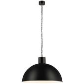 Wisząca LAMPA industrialna EKELUND 107736 Markslojd loftowa OPRAWA metalowa kopuła ZWIS na łańcuchu czarna