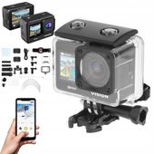 Kamera sportowa 4K 60FPS kamerka Kruger&Matz Vision P400 akcesoria