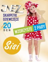 SKARPETKI DZIEWCZĘCE SISI 18-22 biały
