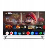 BIAŁY Telewizor do KAMPERA 12V SMART TV THOMSON 24'' Google WiFi BT DVBT2