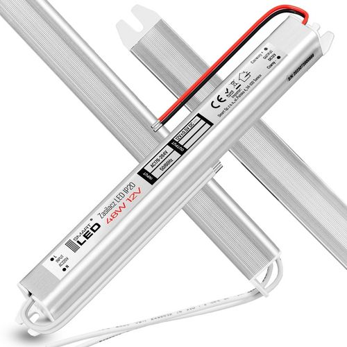 Zasilacz LED 12V 48W 4A Do Taśm Taśmy Transformator Ultra Cienki Slim na Arena.pl