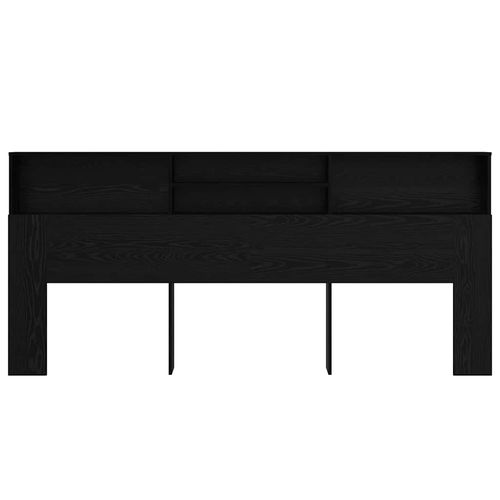 Szafka z zagłówkiem z półką Czarny dąb 220 x 19 x 101.5 cm na Arena.pl