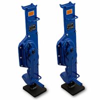 18383 Zestaw niebieskich podnośników korbowych do warsztatu BITUXX