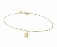 bransoletka na nogę z gwiazdką (b15/nog/03au)