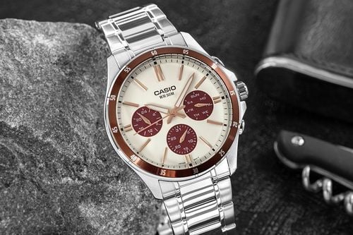 zegarek męski casio mtp-1374d-5a2 + box na Arena.pl