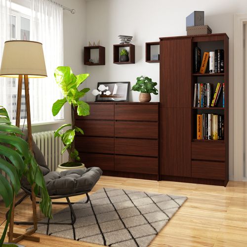 REGAŁ BIUROWY R 80 cm CLP R11 WENGE na Arena.pl