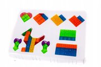 KOLOROWE KLOCKI MAGNETYCZNE 3D PUZZLE PRZESTRZENNE