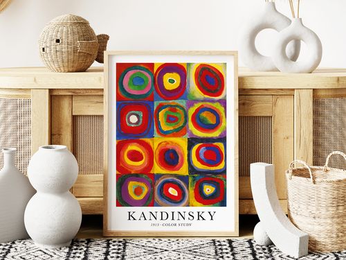 Plakat Kandinsky color study 21x29,7 cm A4 na Arena.pl