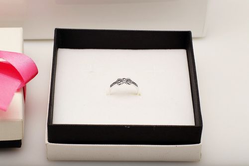 Srebrny pierścionek PDM6147 - Markazyty na Arena.pl