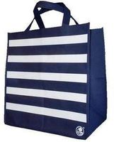 torba granatowa w paski 33x35  pp
