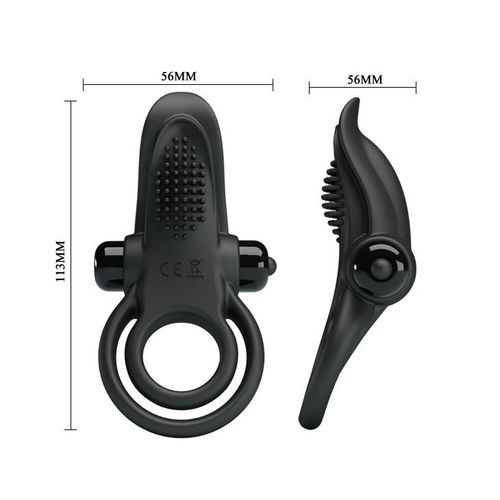Pretty Love - Vibrant Penis Ring Black- 10 Function Vibrations na Arena.pl