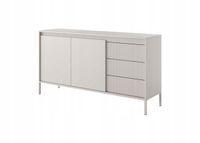 Komoda Laski meble 153,5 x 39,5 x 81,4cm odcienie beżu matowe