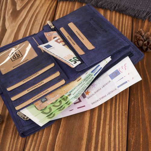 portfel damski duży skórzany vintage granatowy paolo peruzzi t-134-hdb na Arena.pl