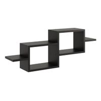 Półka ścienna, wisząca, 95x18x35 cm, czarny, mat | TYLETEGOTU