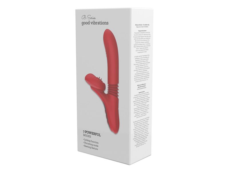Silicone Vibrator 7 Powerful Modes - Licking,Thrusting And Heating zdjęcie 2