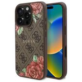 Guess GUHMP16LP4ROPEMCW iPhone 16 Pro 6.3" brązowy/brown hardcase 4G Flower
