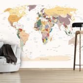 Fototapeta - Mapa świata 300x210