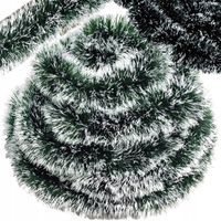 2X GIRLANDA ŚWIĄTECZNA 6m ZIELONA ŁAŃCUCH DEKORACJA SZTUCZNA CHOINKOWA