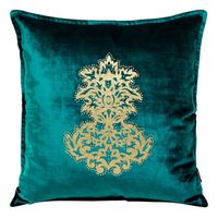Poszewka dekoracyjna ROYAL-4 45x45 Eurofirany ciemnoturkusowa