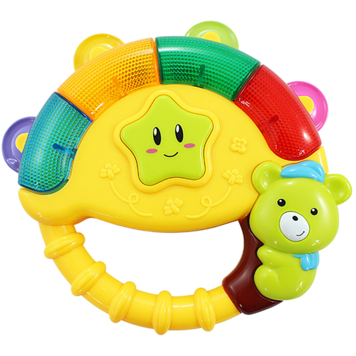 Interaktywny Tamburyn Z Misiem Dla Dzieci Grzechotka Światełka I Melodie na Arena.pl