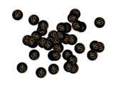 Konfetti papierowe czarne Sparkling 40 urodziny, 36 szt.