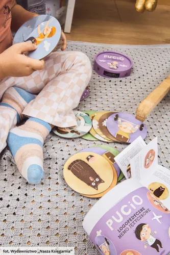 Pucio Logopedyczne memo języczkowe - ćwiczenia gra edukacyjna dla dzieci na Arena.pl