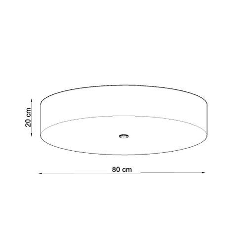 Plafon SKALA 80 biały na Arena.pl
