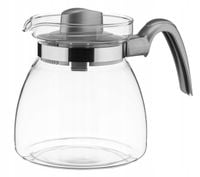 DZBANEK ŻAROODPORNY DO HERBATY KAWY 1,25 L SREBRNY