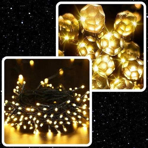 LAMPKI CHOINKOWE ŚWIATEŁKA 500LED ZEWNĘTRZNE WEWNĘTRZNE BIAŁE CIEPŁE 32M na Arena.pl