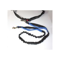 Smycz do biegania z amortyzatorem niebieska 1,8m