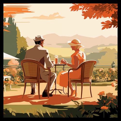 Plakat 50x50cm Retro Randka na Arena.pl