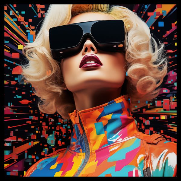 Plakat 40x40cm Retro Futuryzm zdjęcie 2