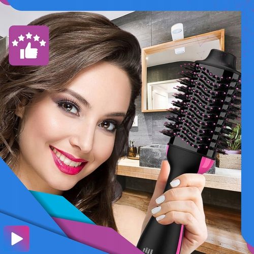 Duża Szczotka Suszarka Lokówka Prostownica Do Stylizacji Włosów 4w1 na Arena.pl