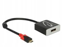 DeLOCK 63312 przejściówka USB Type-C Displayport Czarny