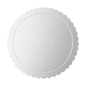 Podkład pod tort okrągły srebrny, 30 cm