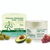 MACROVITA Olive.elia naturalna maska-krem intensywnie nawilżająca z bio-oliwą i czerwonymi winogronami do wszystkich rodzajów cery 50ml