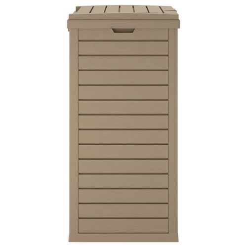 Zewnętrzny kosz na śmieci, jasnobrązowy, 41x41x86 cm, PP na Arena.pl