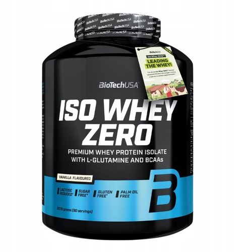 BIOTECH ISO WHEY ZERO 2270g + ISO WHEY ZERO 500g IZOLAT BIAŁKO SERWATKA na Arena.pl